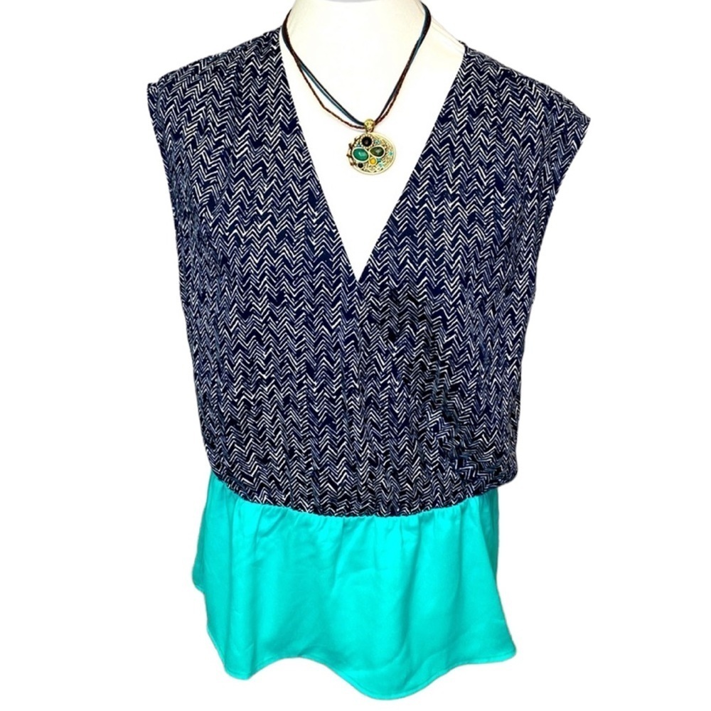 Ann Taylor Surplice Wrap Blouse